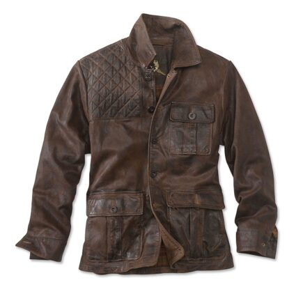 Orvis Redfield Quilted Leather Jacket