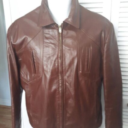 Mens Reed Vintage Sportswear Leather Jacket