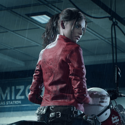 Claire Redfield Remake Resident Evil 2 Biker Leather Jacket