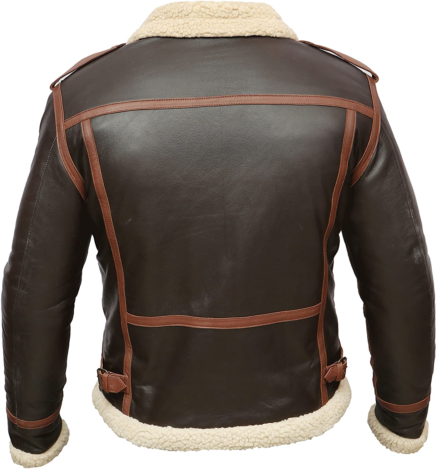 Mens Resident Evil 4 Leon Kennedy Shearling Leather Jacket - A2 Jackets
