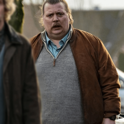 Nicolas Bro Riders of Justice 2021 Emmenthaler Brown Leather Jacket