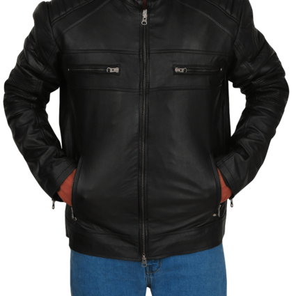 Riverdale Chuck Clayton Cafe Racer Leather Jacket