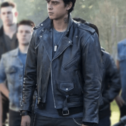 Jordan Connor TV Series Riverdale Sweet Pea Motorcycle Leather Jacket