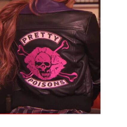 Vanessa Morgan Skull Kiss Riverdale Pretty Poisons Leather Jacket