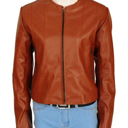 Rizzoli & Isles Sasha Alexander Brown Leather Jacket