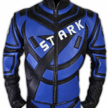 Iron Man 2 Tony Stark Robert Downey Motorcycle Leather Jacket