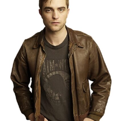 Robert Pattinson Distressed Brown Jacket