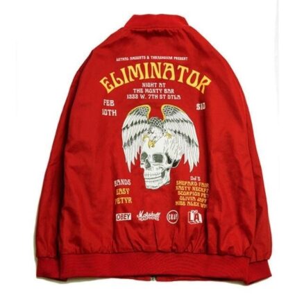 Rockstar Eliminator Red Bomber Jacket