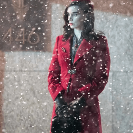 Womens Rooney Mara Nightmare Alley 2021 Molly Wool-blend Trench Coat