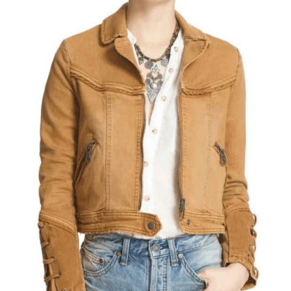 Feel Good Brenda TV Series Rosalind March Brown Jacket