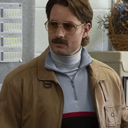 Justin Hartley The Exchange 2021 Rothbauer Brown Leather Jacket