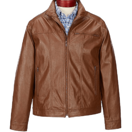 Roundtree & Yorke Brown Leather Jacket