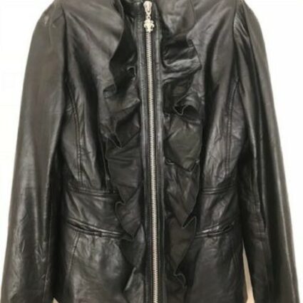 Womens Fashion Royal Underground Black Leather Jacket