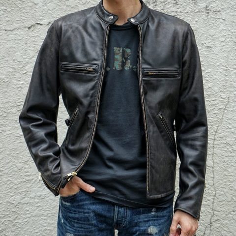 RRL Ralph Lauren Slim Fit Leather Jacket