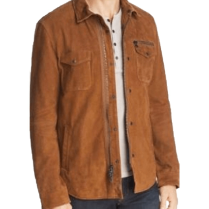 Ryan Guzman TV Series 9-1-1 Eddie Diaz Brown Suede Leather Jacket