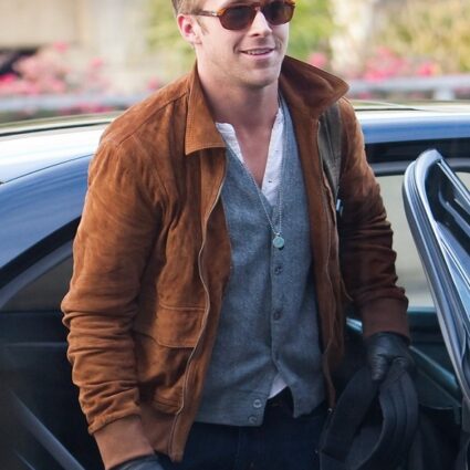 Ryan Gosling Brown Leather Jacket