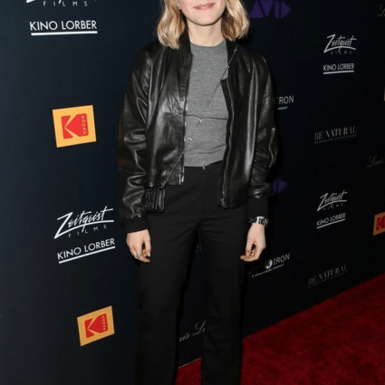 Kiernan Shipka Bomber Leather Jacket