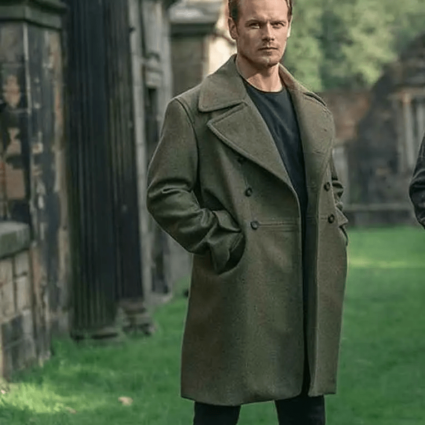Sam Heughan Men in Kilts: A Roadtrip with Sam and Graham Green Mid-Length Coat