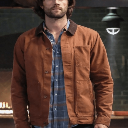 Mens Supernatural Sam Winchester Brown Jacket