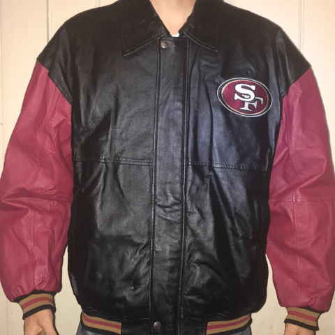 Mens 49ers Game Day San Francisco Varsity Jacket