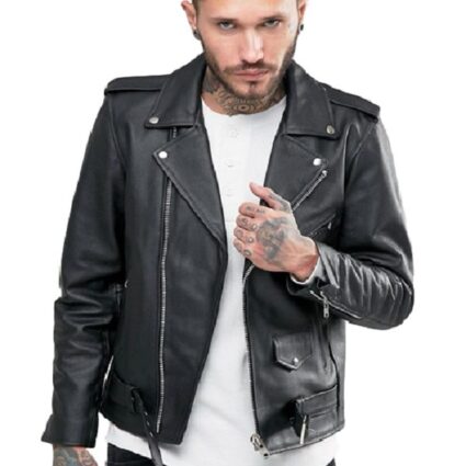 San Jose Brando Bull Logo Leather Jacket