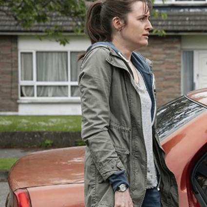 Sandra Herself Clare Dunne Green Cotton Jacket