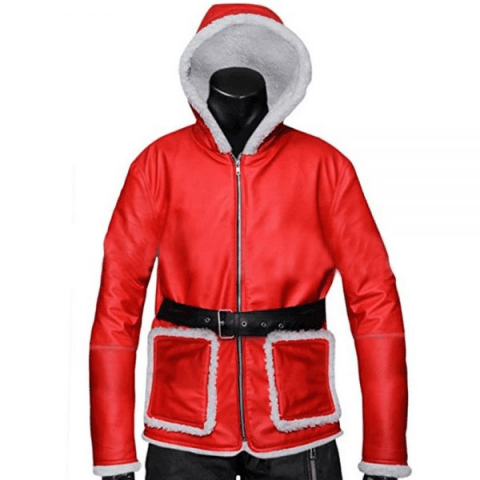 Uni-sex Christmas Santa Claus Costume Red Jacket