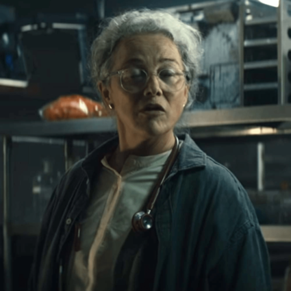 Sarah Peirse TV Series Sweet Tooth 2021 Dr. Bell Grey Cotton Jacket