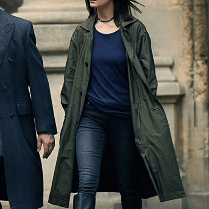 Satu A Discovery Of Witches Malin Buska Green Polyester Coat