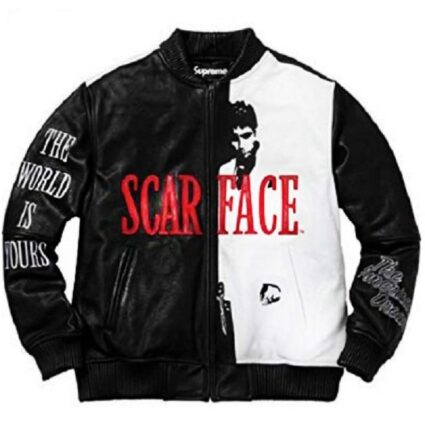 Mens Style Al Pacino Scarface Leather Jacket