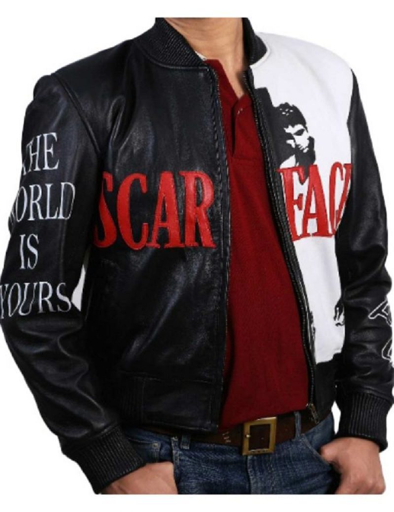 Mens Style Al Pacino Scarface Leather Jacket - A2 Jackets