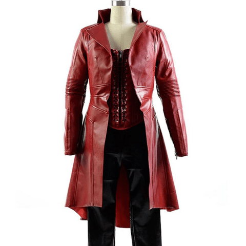 Elizabeth Olsen Scarlet Witch Leather Coat
