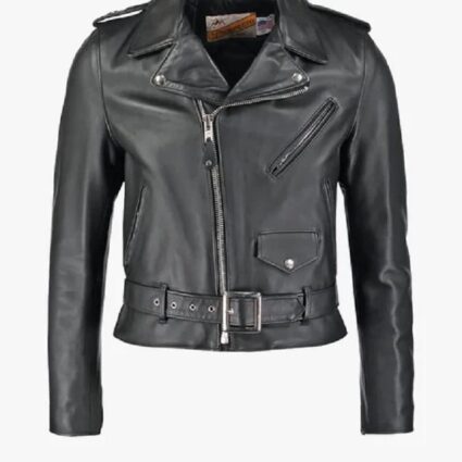 Schott Beat Down Black Leather Jacket