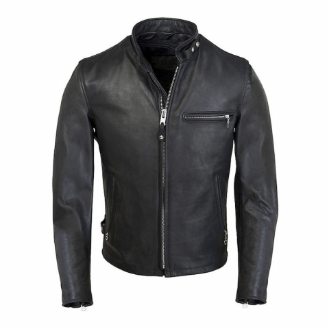 Mens Schott 141 Cafe Racer Leather Jacket