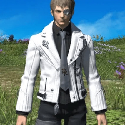 Final Fantasy Xiv White Leather Jacket
