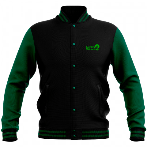 Mens Nintendo Luigi's Mansion 3 Varsity Jacket