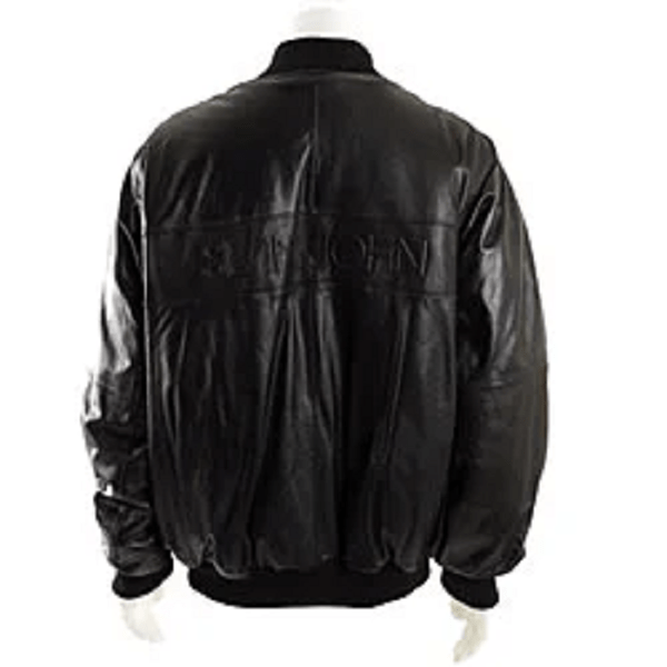 Mens Sean John Baseball Leather Jacket - Image 2