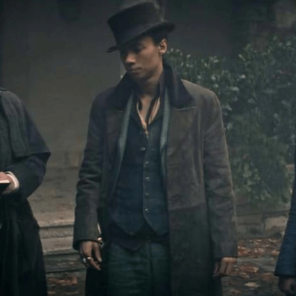 Jesper Fahey TV Series Shadow and Bone Kit Young Trench Leather Coat