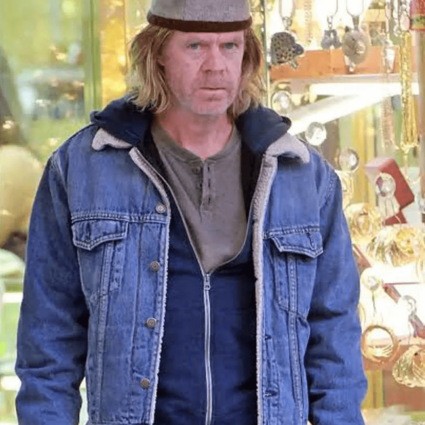 William H. Macy Shameless Frank Gallagher Blue Denim Jacket