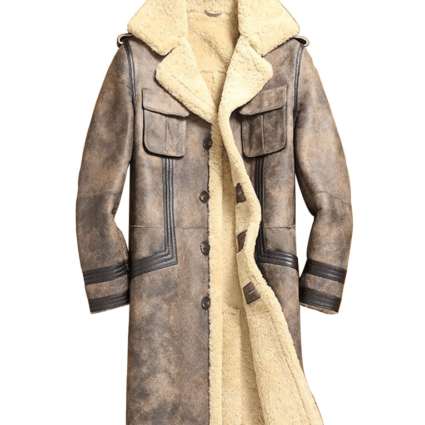 Mens Sheepskin Shearling Leather Jacket