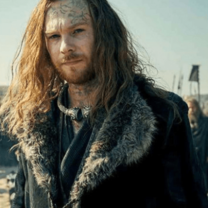 Sion Alun Britannia S03 Halwyn Black Wool Coat with Fur Collar