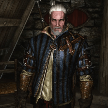 Mens Witcher 2 Mod Leather Jacket