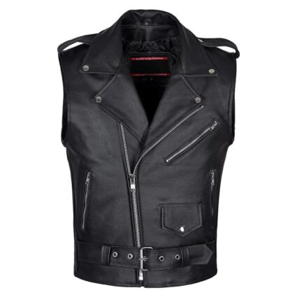 Mens Brando Sleeveless Jacket Style Vest