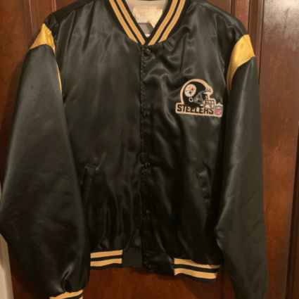 Snoop Dogg Black & Yellow Vintage Pittsburgh Steelers Satin Jacket