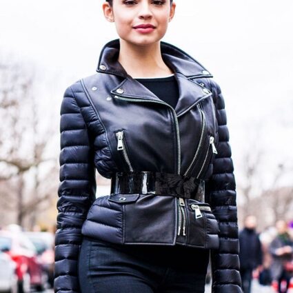 Sofia Carson Leather Jacket