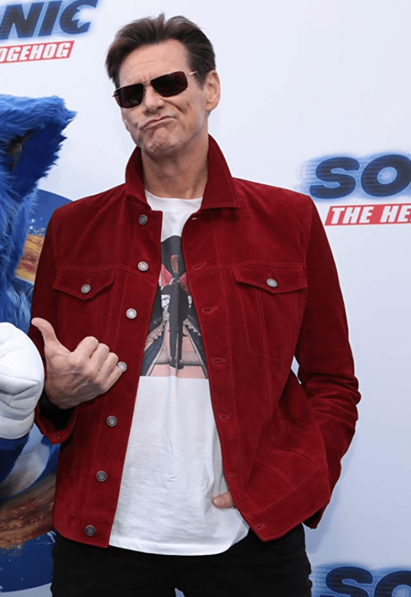 Mens Sonic The Hedgehog Actor Jim Carrey Jacket