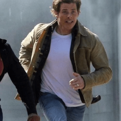 Tom Beige Sonic the Hedgehog 2 (2022) James Marsden Cotton Jacket