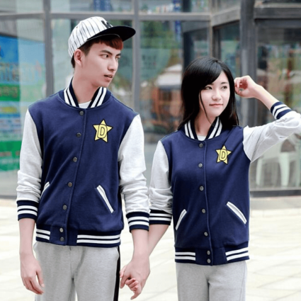 Mens Dandy Baseball Varsity Cosplay Star Jacket