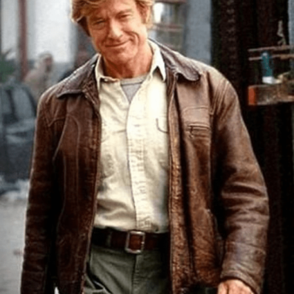 Nathan Muir Spy Game Robert Redford Leather Jacket