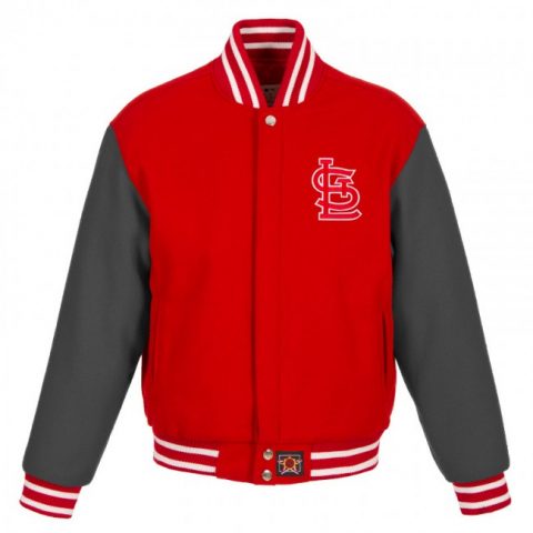 St. Louis Cardinals 2 Tone Royal Wool Varsity Jacket